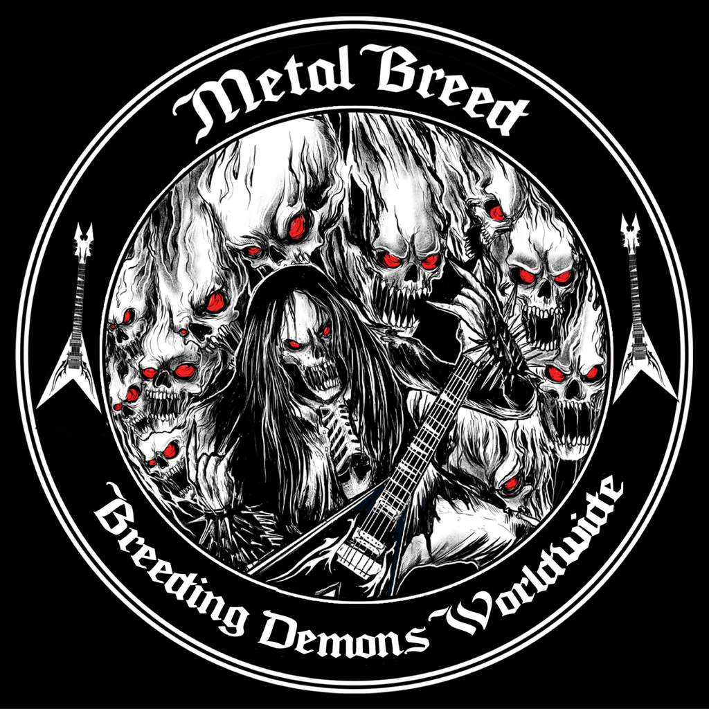 Breeding Demons Red Eye Version Black Leather White Leather Black Link Black Metal Mesh