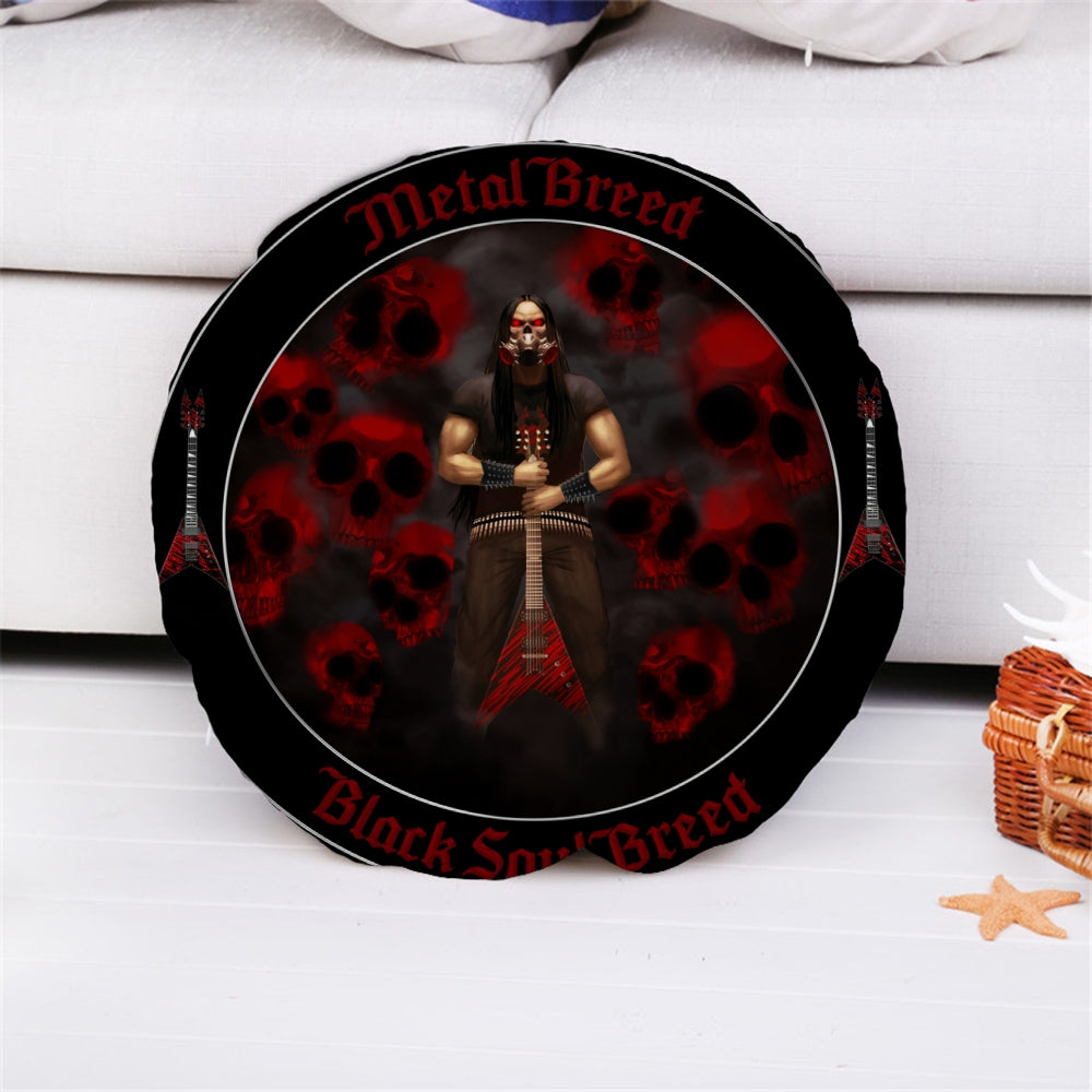 Black Soul Breed All Red Text Pillow Case