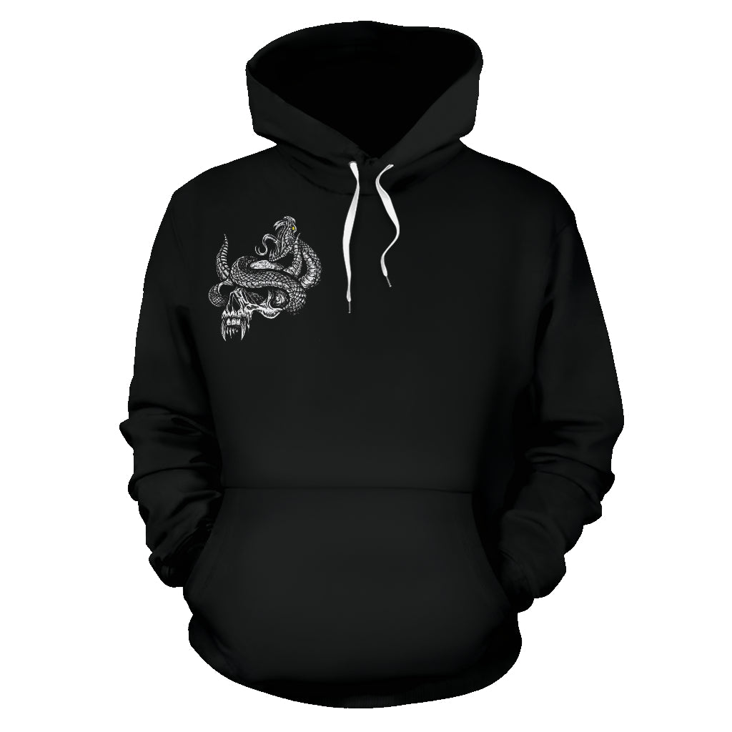 Skull Demon Glowing Eye Serpent Hoodie