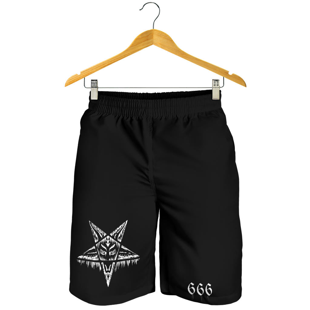 Satanic Pentagram Drip 666 Men's Shorts