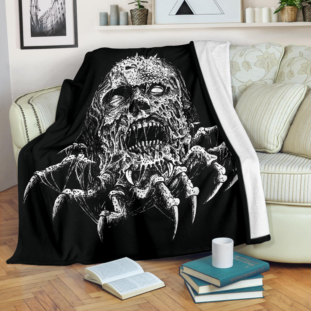Zombie Claw Molted And Zombified Blanket