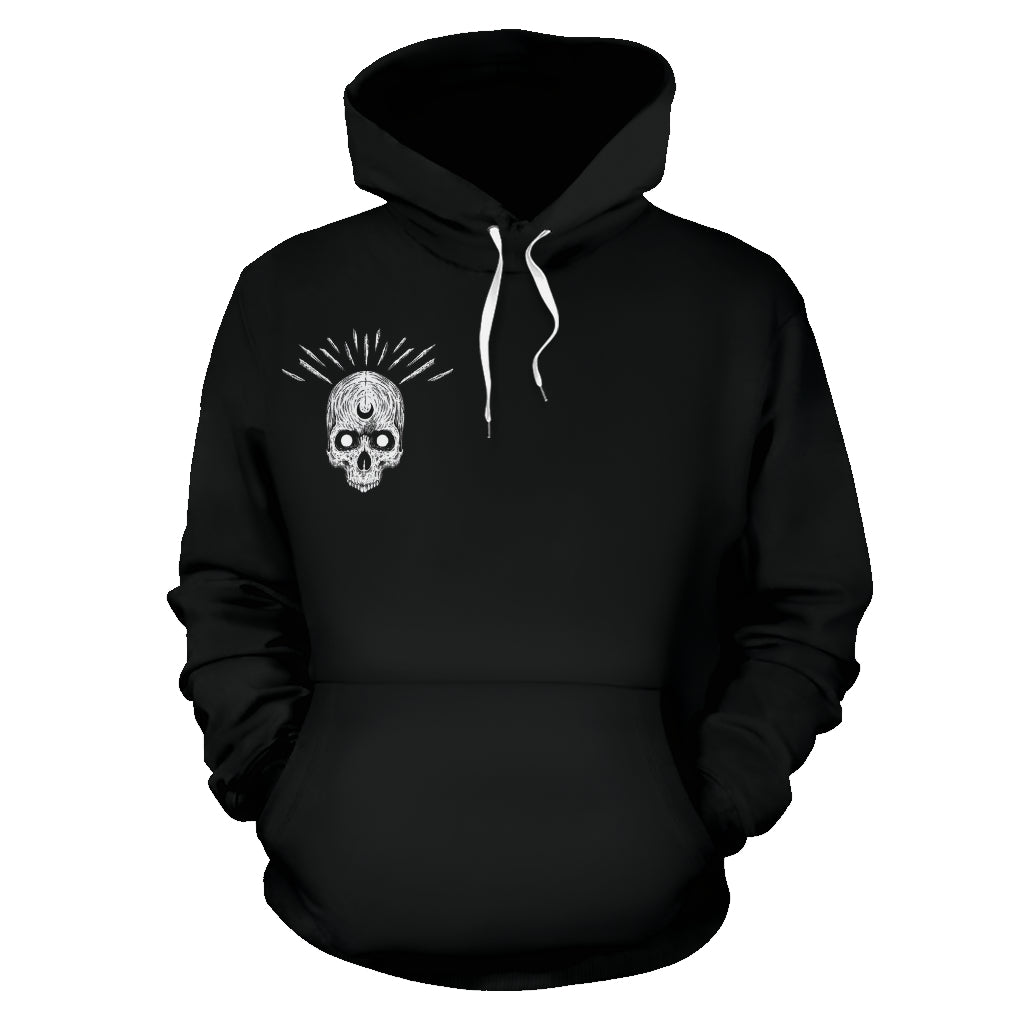 Skull Gothic Occult Cat Hoodie