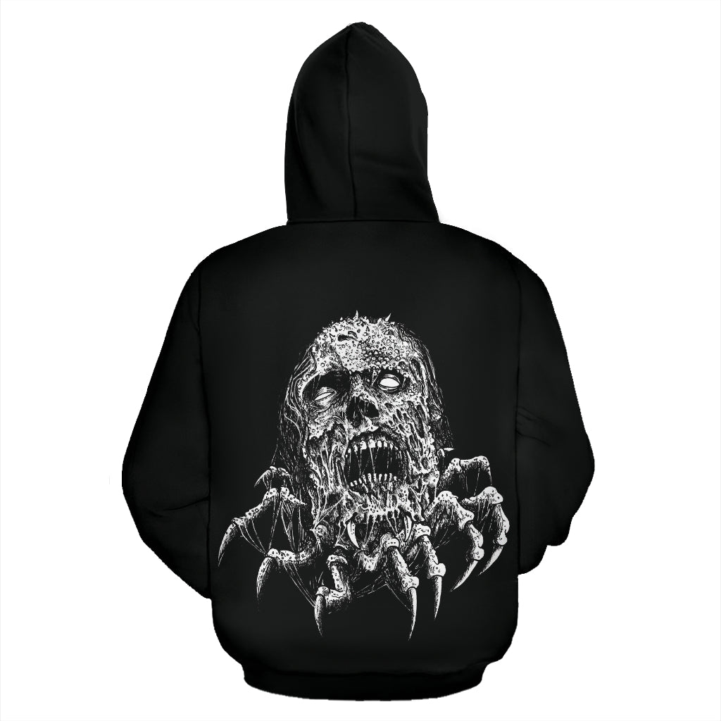 Skull Molted And Zombified Claw Hoodie