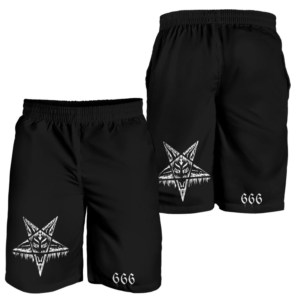 Satanic Pentagram Drip 666 Men's Shorts