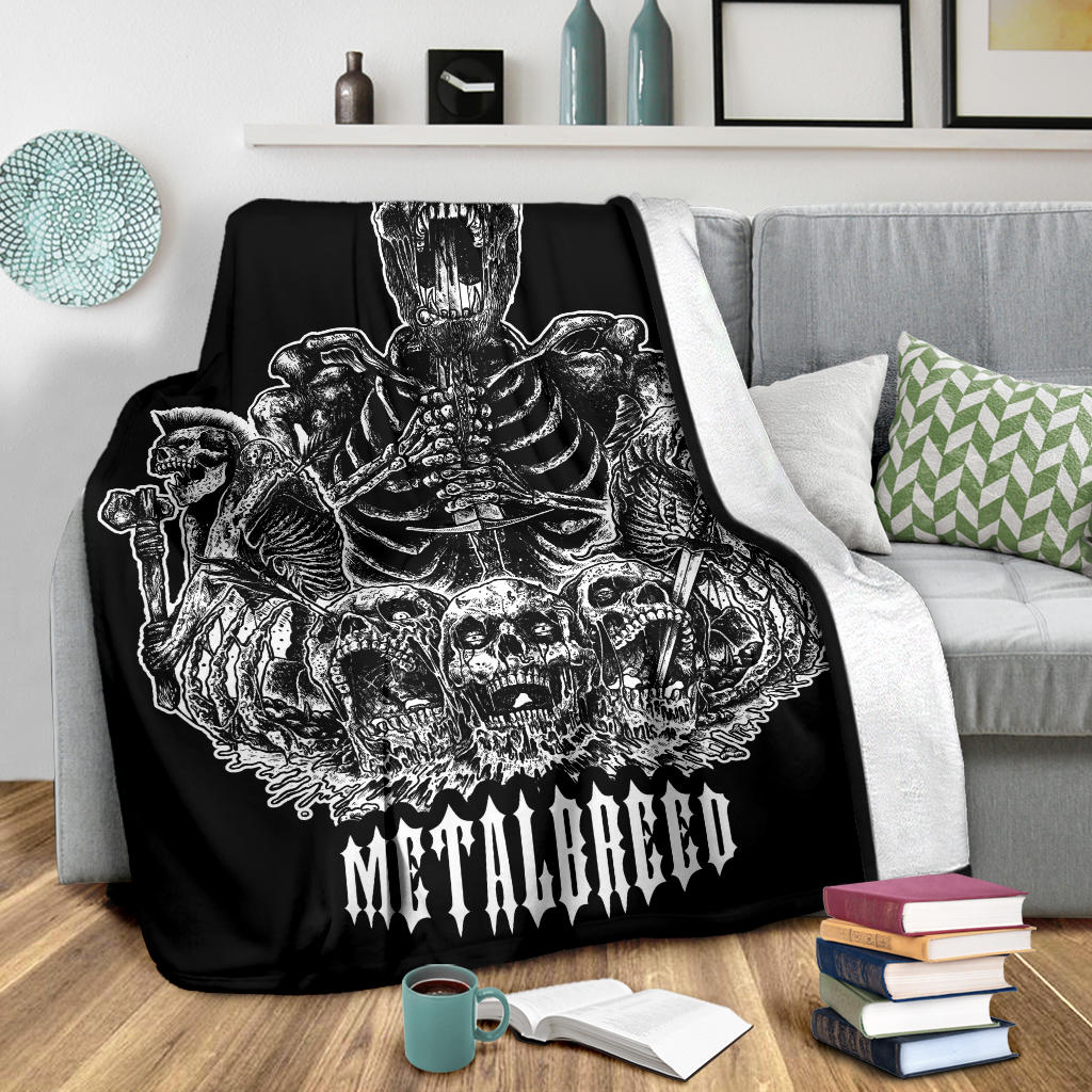Skull Sword Metalbreed Blanket