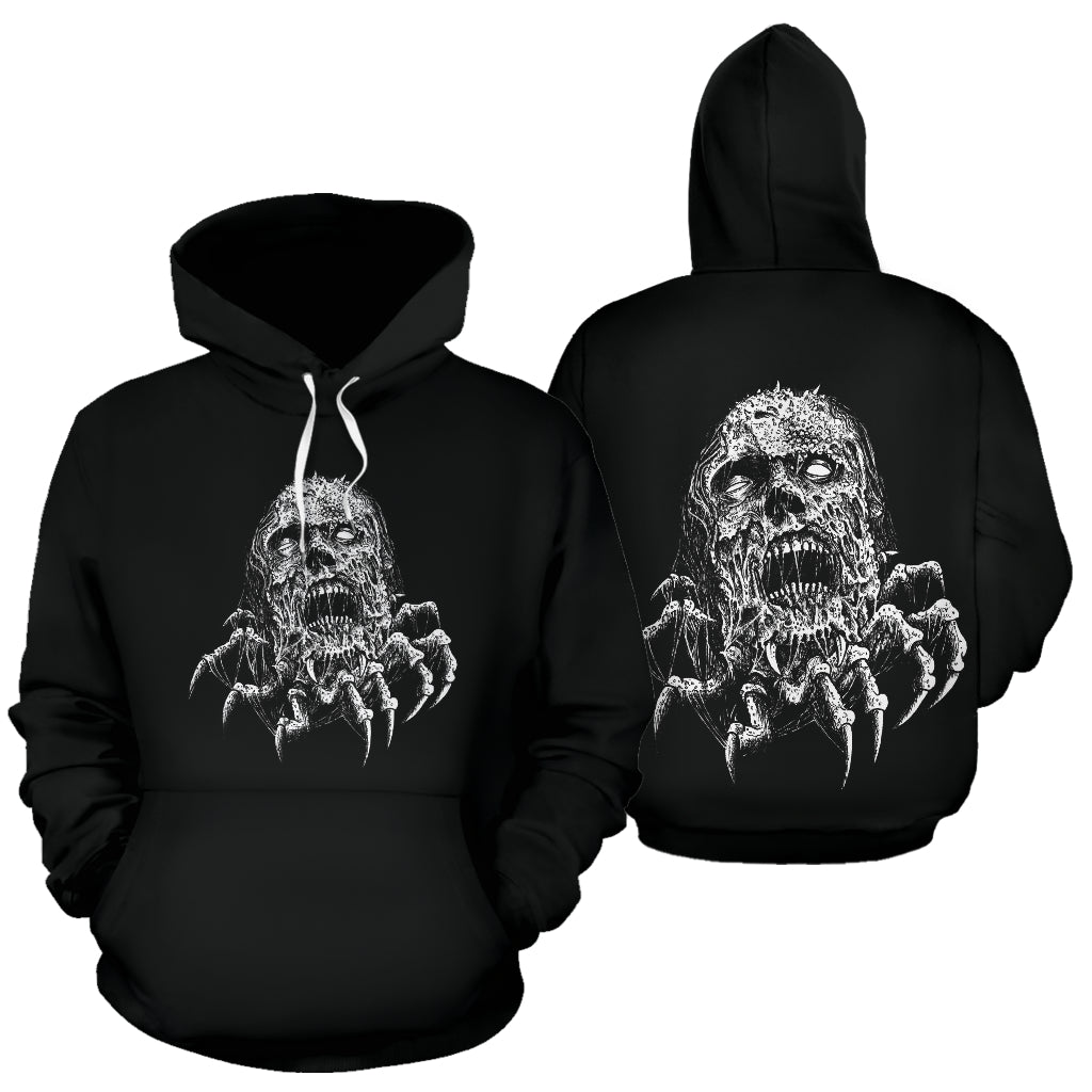 Skull Molted And Zombified Claw Hoodie