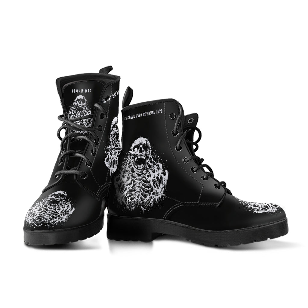 Skull Zombie Eternal Fury Leather boots