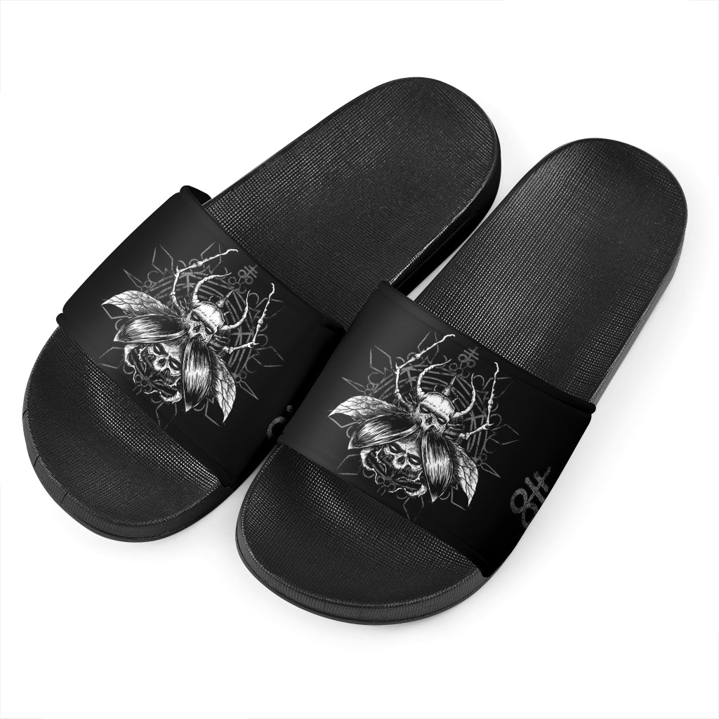 Skull Gothic Satanic Fly Slippers