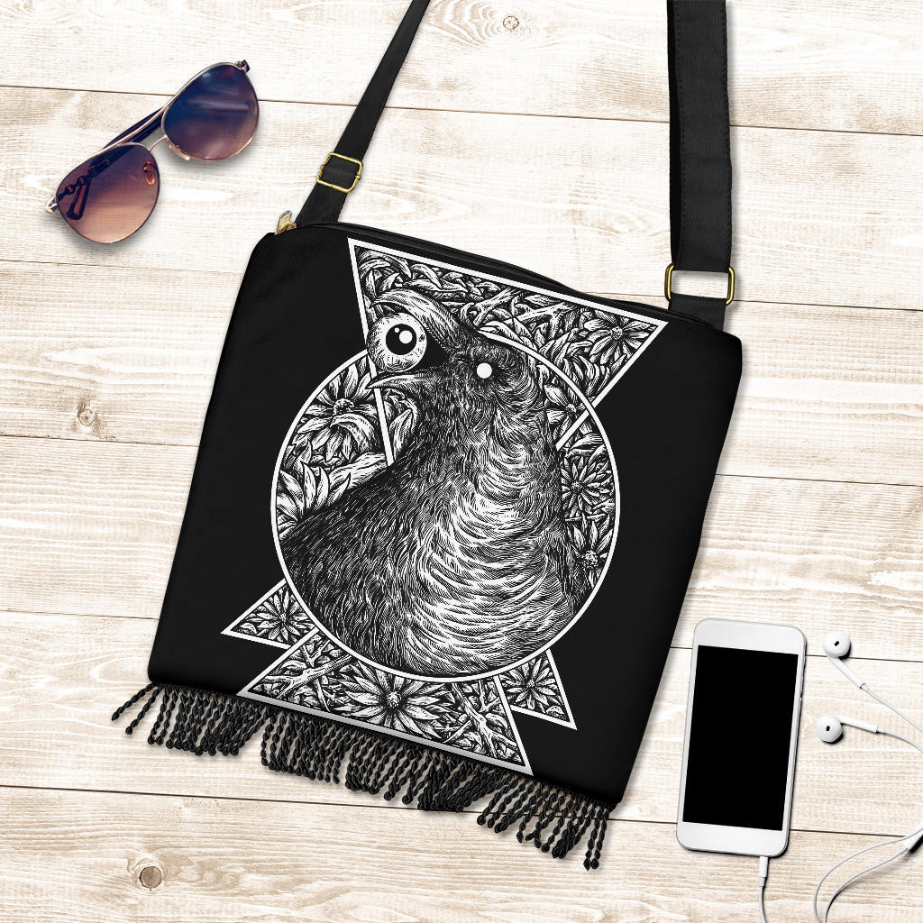 Gothic Crow Eye Shoulder Handbag Purse