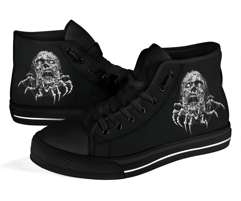 Skull Zombie Claw Men's High-top Sneakers