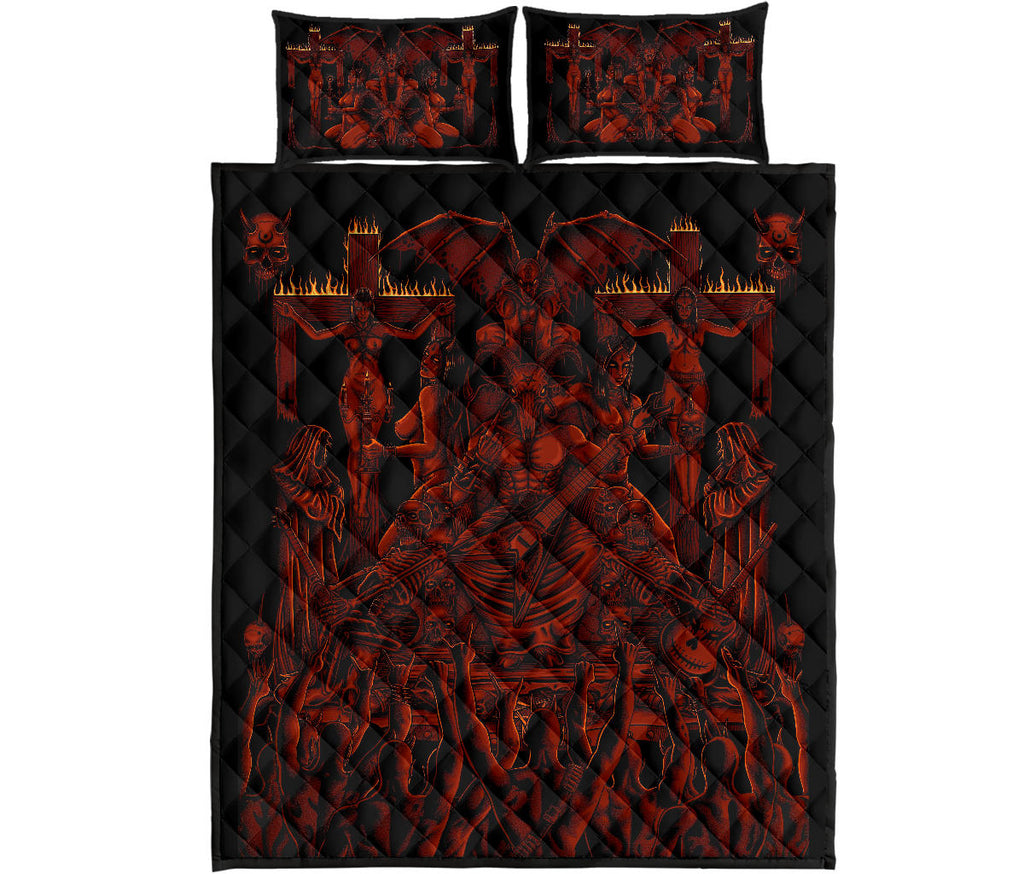 We Are Proud To Unleash The Only Real Ultimate Metalhead 3 Piece Quilt Set In The World Hellfire