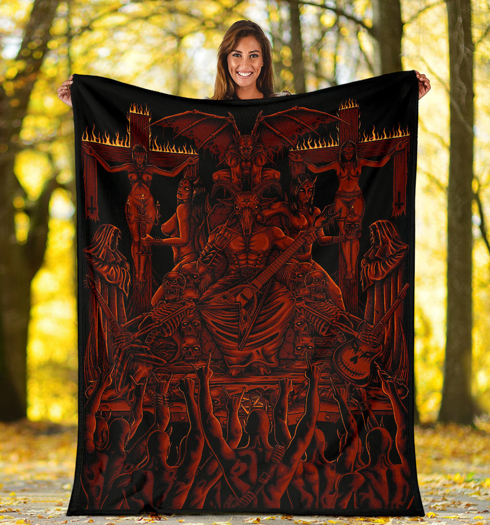 We Are Proud To Unleash The Only Real Ultimate Metalhead Blanket In The World Hellfire