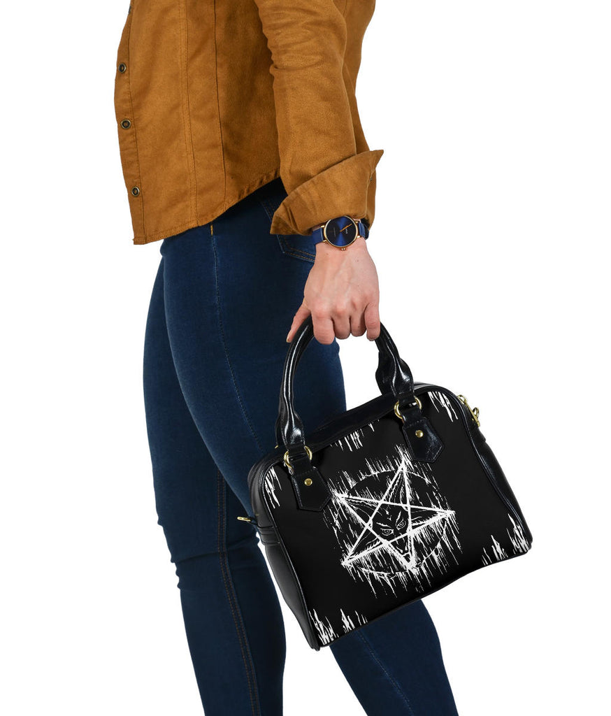 Satanic Pentagram Drip Handbag Purse