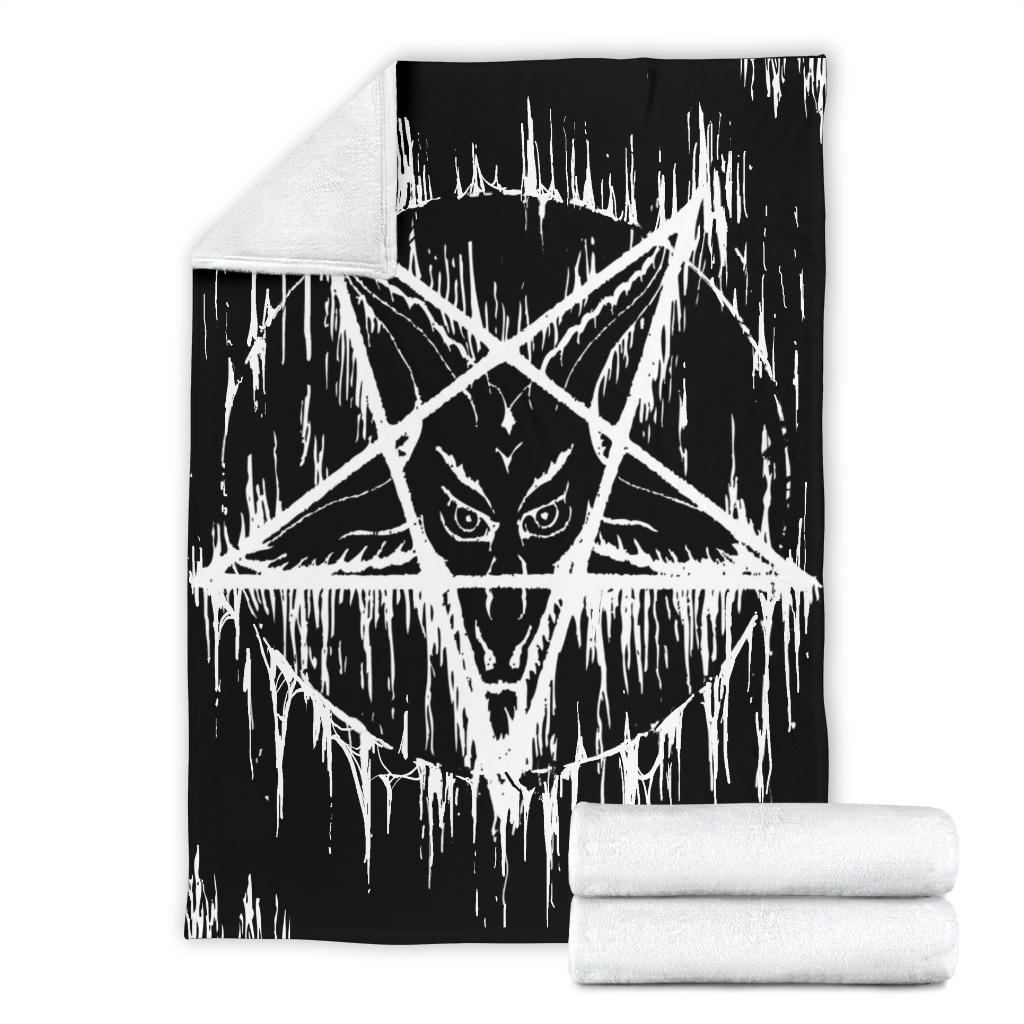 Satanic Inverted Melting Pentagram Blanket