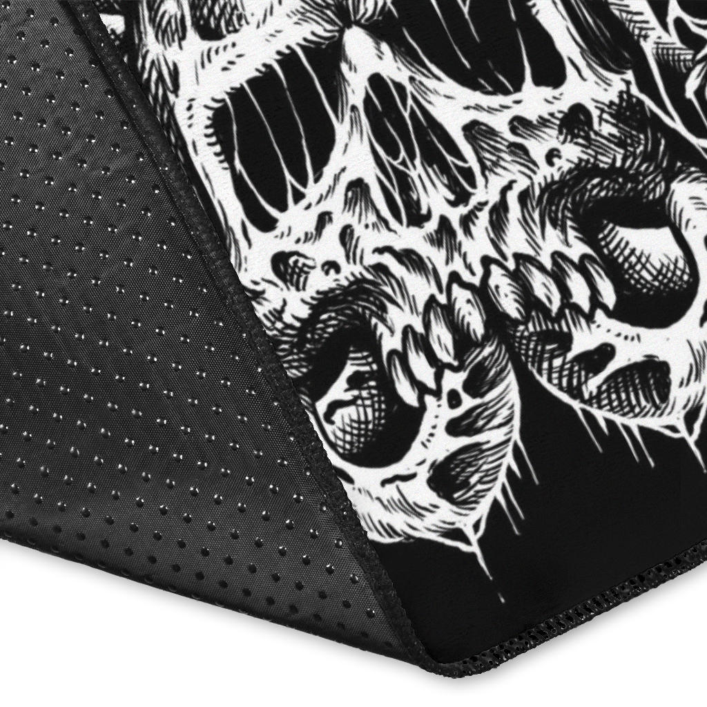 Skull Demon New Large Print  Headless Skeleton  Area Rug