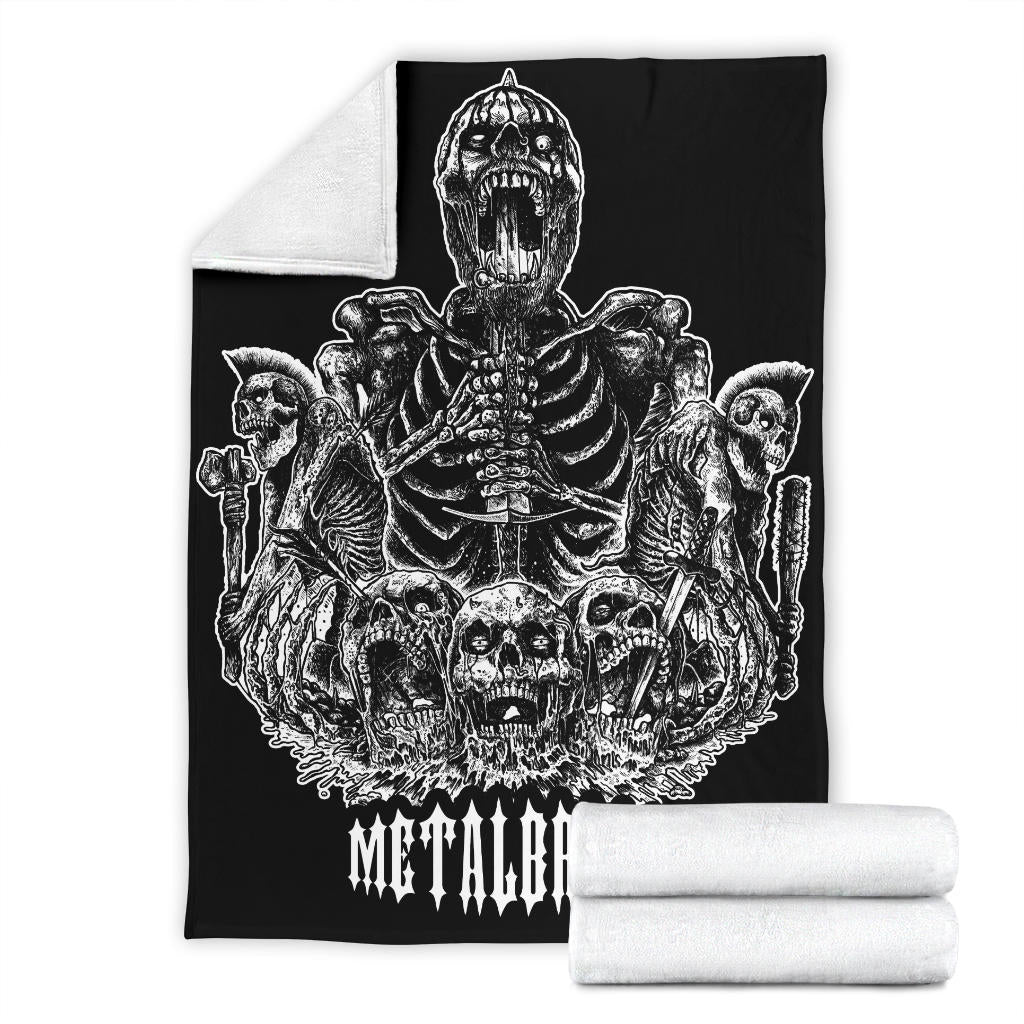 Skull Sword Metalbreed Blanket