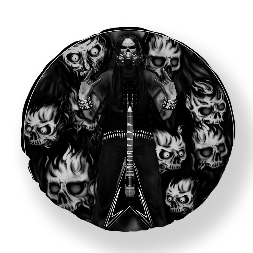 Dark Style Skull Metalhead Pillow Case