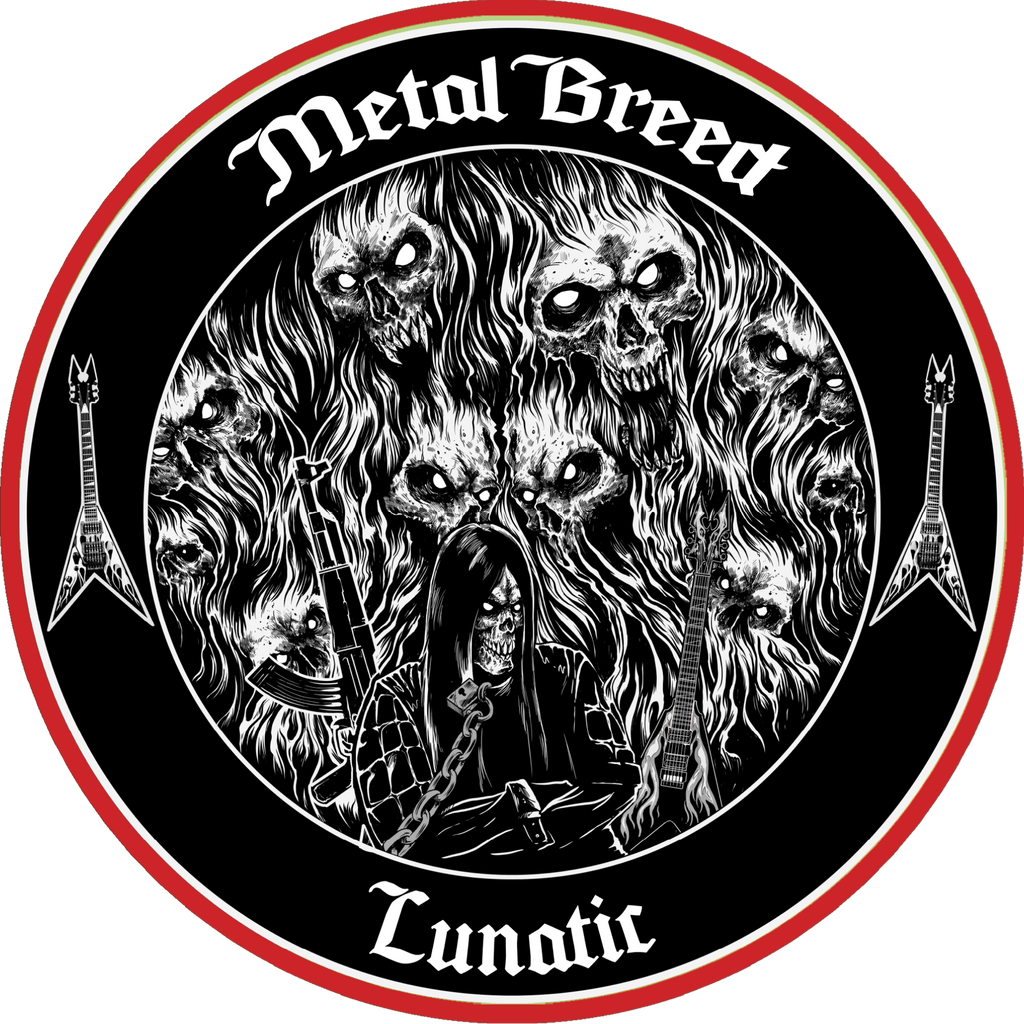 Lunatic White Eye Version Black Leather White Leather Black Link Black Metal Mesh