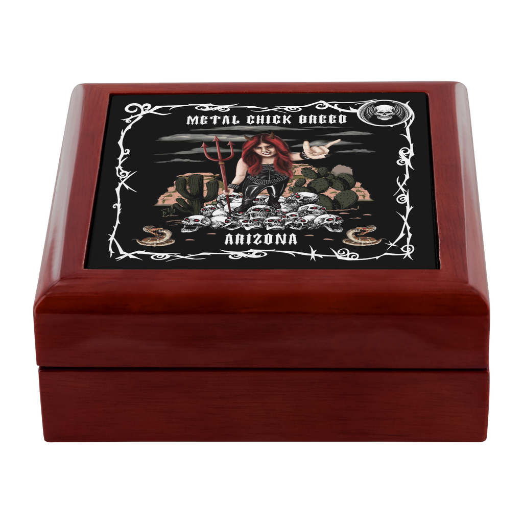 Metal Chick Breed Arizona Jewelry Box