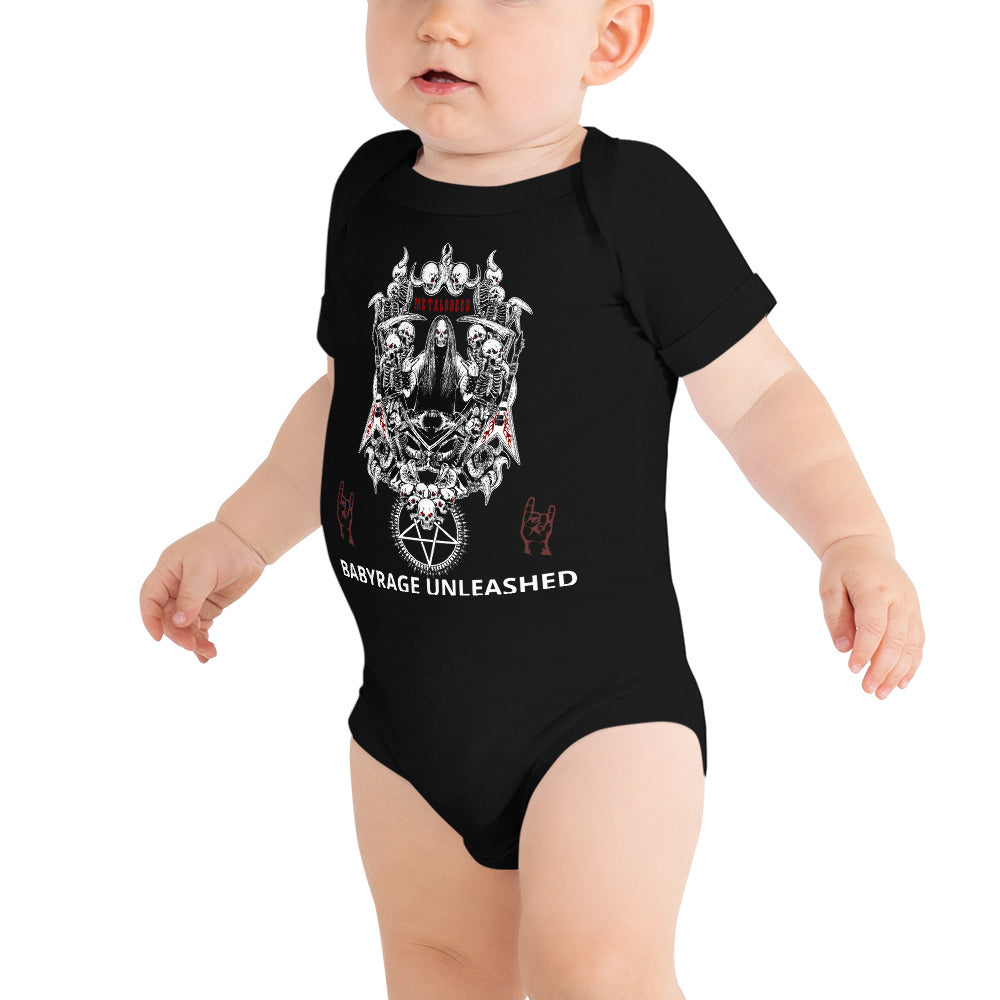 Metalbreed Baby Rage Unleashed Guitar skull skeleton Red Version