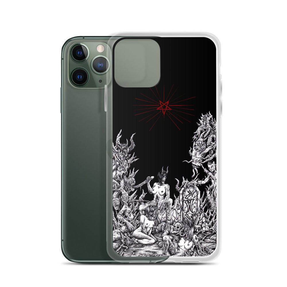 Skull Satanic Pentagram Unholy Lust iPhone Case