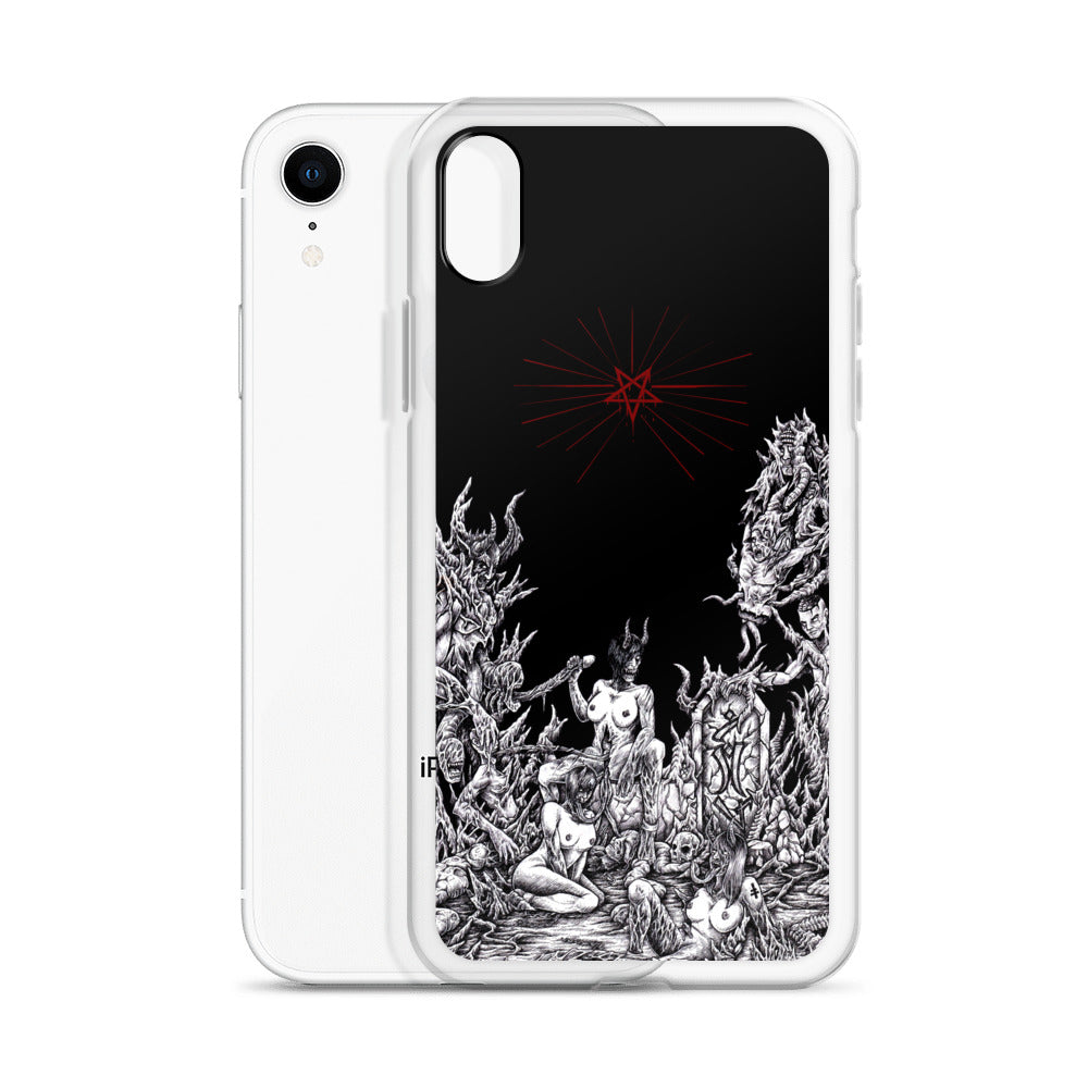 Skull Satanic Pentagram Unholy Lust iPhone Case