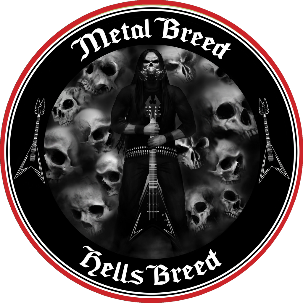 Hells Breed Black Eye Dark Cloud Black Link Black Leather White Leather Black Metal Mesh