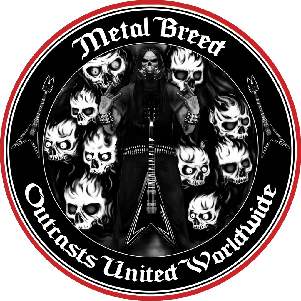 Outcasts United Black Link Black Leather White Leather Black Metal Mesh