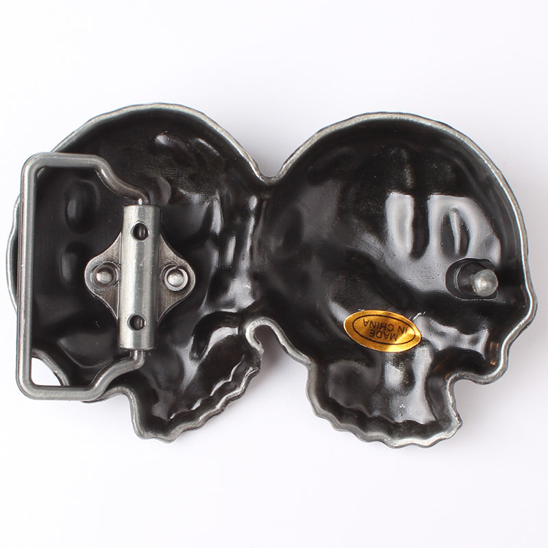 Two skulls  belt buckle