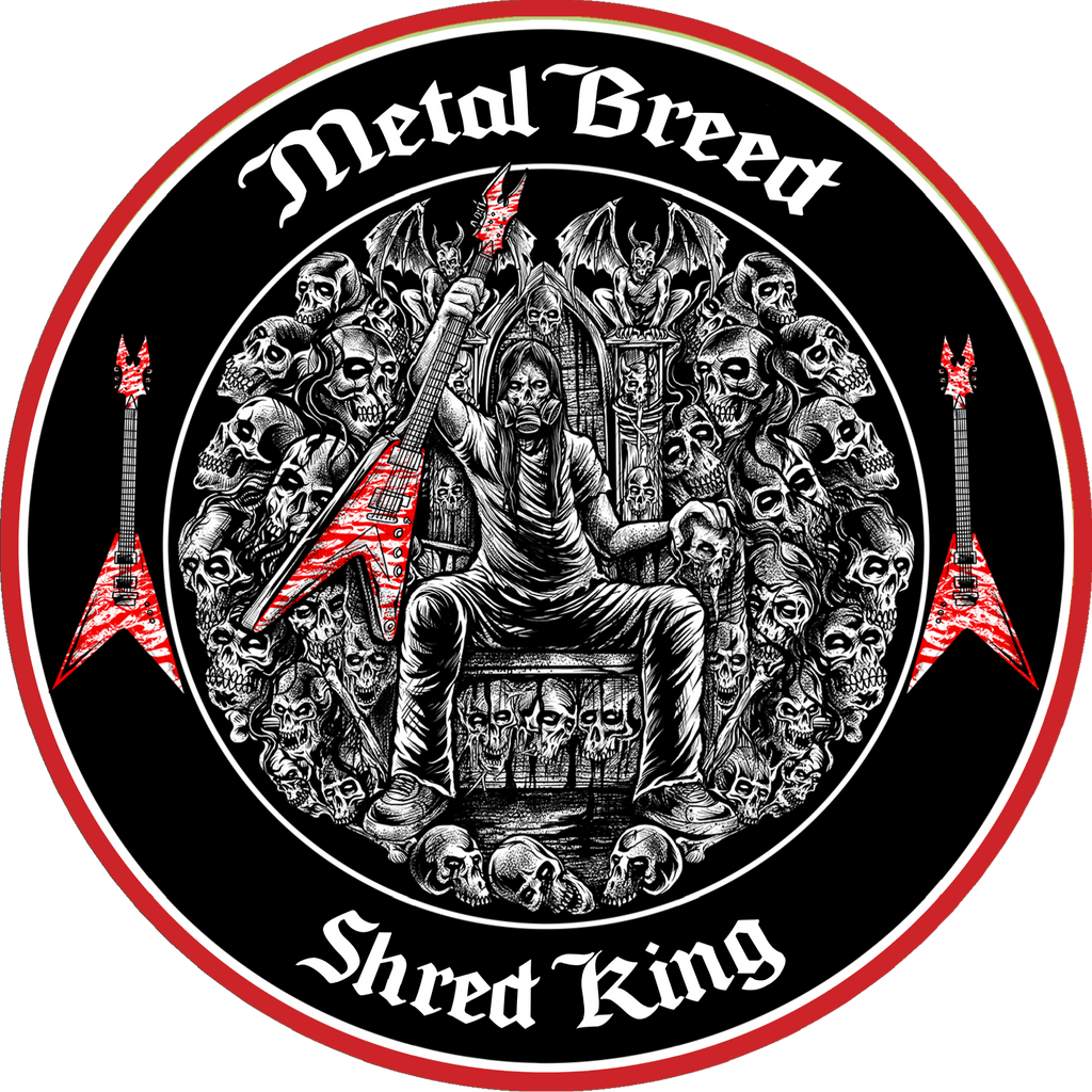 Shred King Dark Version Black Leather Black Link White Leather Black Metal Mesh