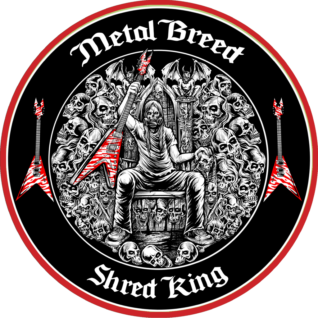 Shred King Light Version Black Leather Black Link White Leather Black Metal Mesh