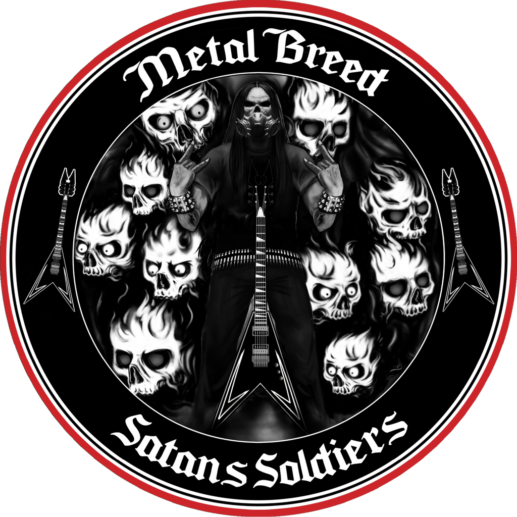 Satans Soldiers Black Leather Black Link White Leather Black Metal Mesh