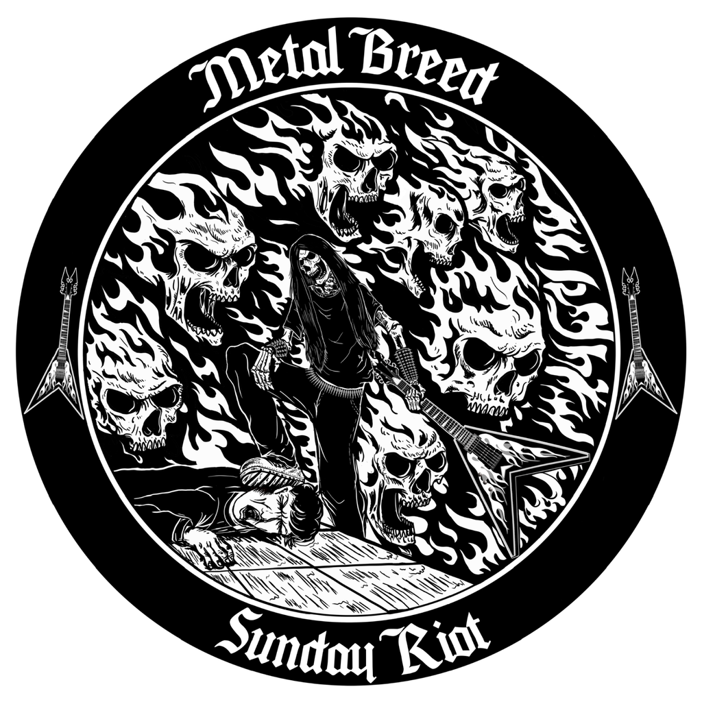 Sunday Riot Black Eye Version Black Leather White Leather Black Link Black Metal Mesh