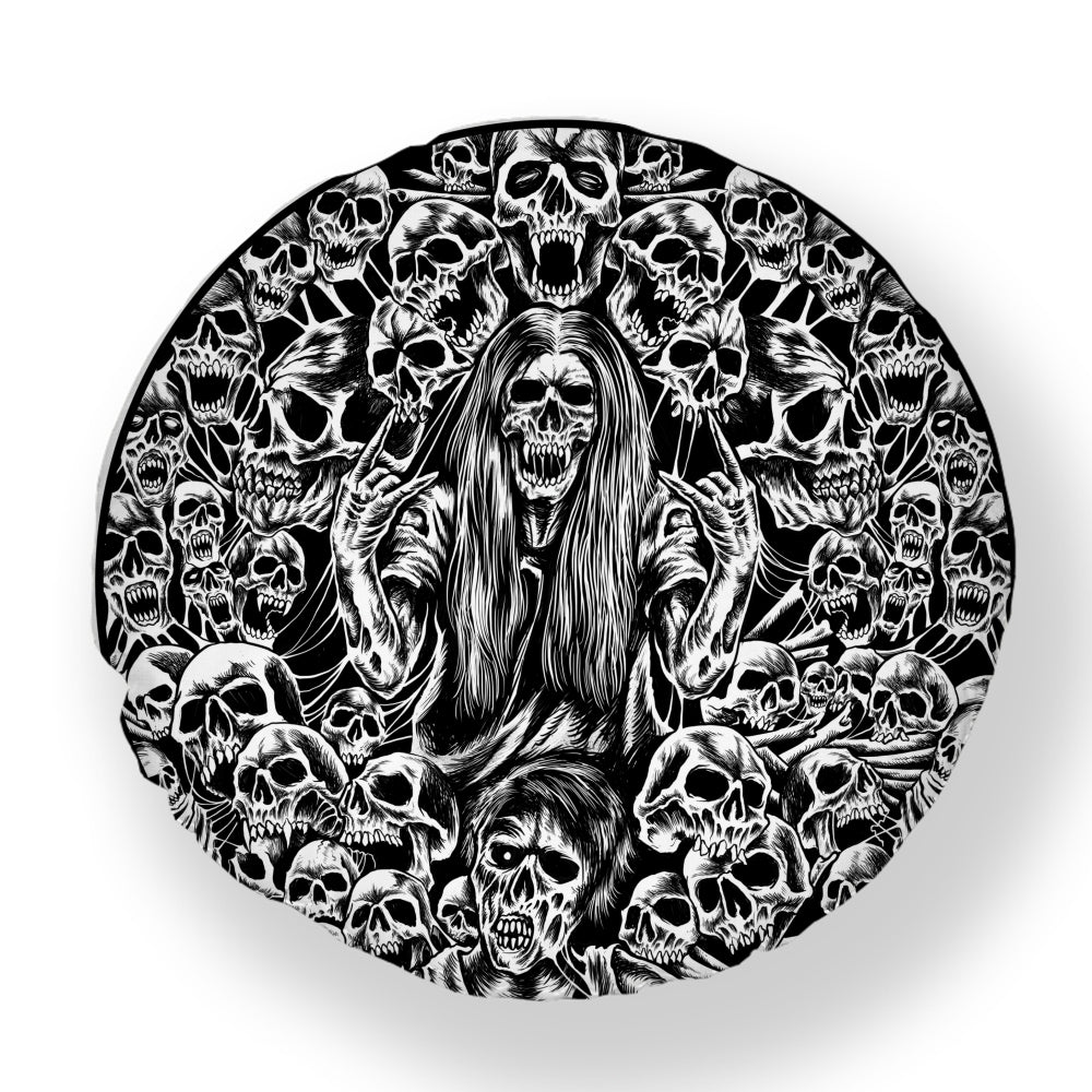 Skull Circle Metalhead Pillow Case