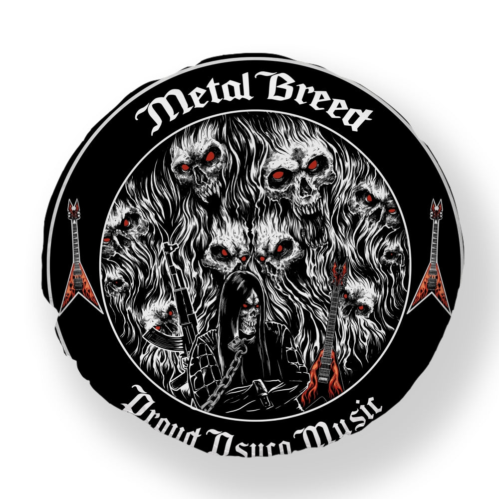 Metal Breed Proud Psyco Music Pillow Case Red Eye Skull Version